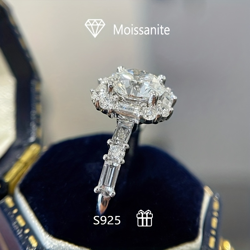 Women's 2 Carat Elegant Luxury Moissanite Ring